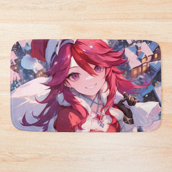Item preview, Mystic Rosaria Genshin Impact Christmas Anime Girl Winter Snowy Rooftop designed and sold by HumbertoValveno.