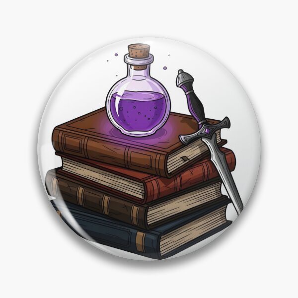 Item preview, Fantasy RPG Essentials - Books, Potion & Dagger designed and sold by LunattaStore.