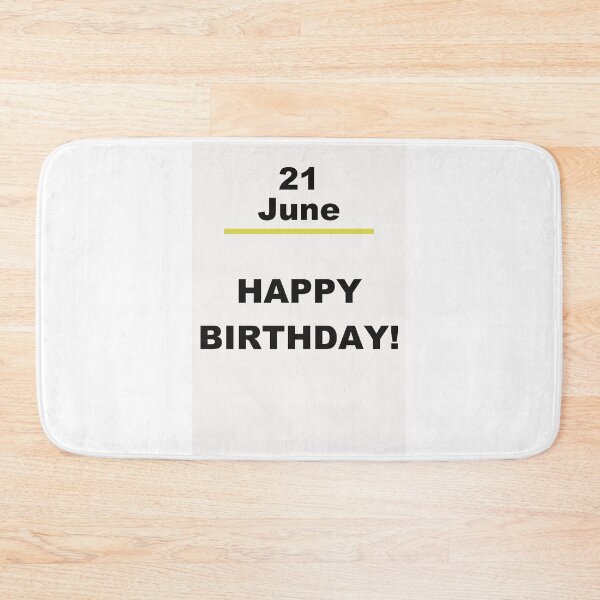 Item preview, Minimalist Happy Birthday Design — June 21 designed and sold by ariksworld.