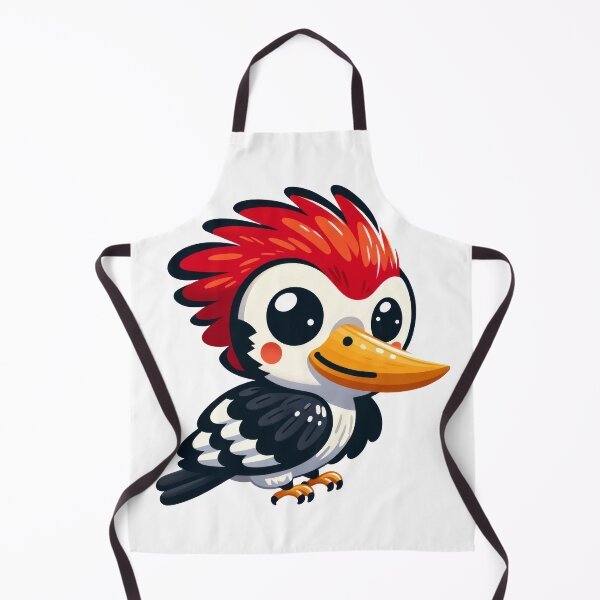 Item preview, Cute Kawaii Woodpecker Cartoon Sticker Design designed and sold by LunaPixelStudio.