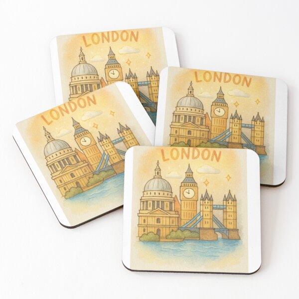 Artikelvorschau, Handgezeichnete, verträumte London-Illustration entworfen und verkauft von MIArt Studio.