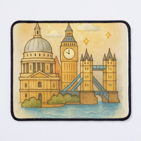 Item preview, Hand-Drawn Dreamy London Illustration designed and sold by MIArt Studio.