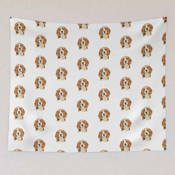Item preview, Beagle With Bandana – Curious & Friendly Dog Illustration designed and sold by kimbo1106.