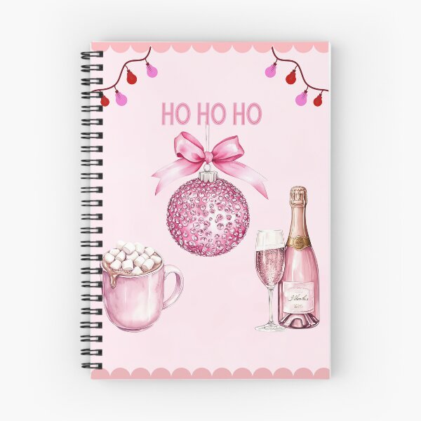 Item preview,  Pink Glam Christmas Bauble with Hot Chocolate and Prosecco designed and sold by Fantacaroo Designs.