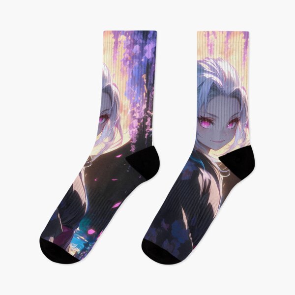 Item preview, Daki Demon Slayer Anime Girl Wisteria Moon Blossom Elegance Sakura Glow designed and sold by HumbertoValveno.