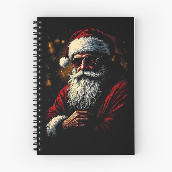 Item preview, Golden Glow Santa, designed for black fabrics designed and sold by SteadyRolling.