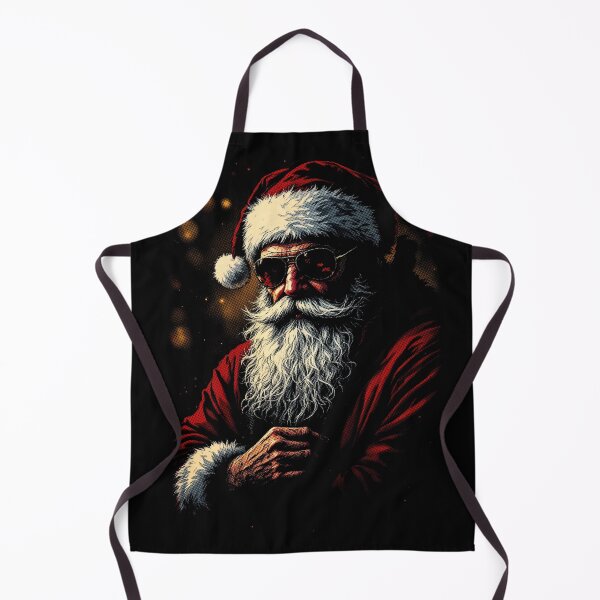 Item preview, Golden Glow Santa, designed for black fabrics designed and sold by SteadyRolling.