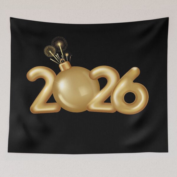 Item preview, Golden 2026 Celebration Ornament designed and sold by Khadigadesings.
