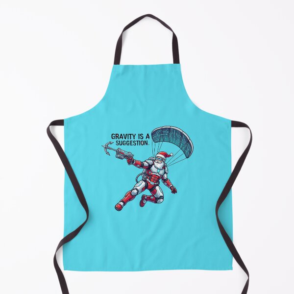Item preview, Sci-Fi Santa | Cybernetic Parachute Action | "Gravity is a Suggestion" Design designed and sold by AOG-DESIGNS.