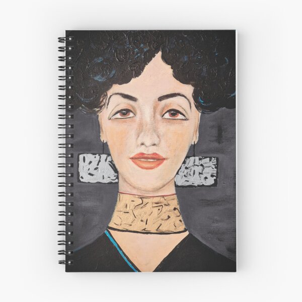 Item preview, Portrait of woman with gold and silver  jewelry  designed and sold by MaPerle.