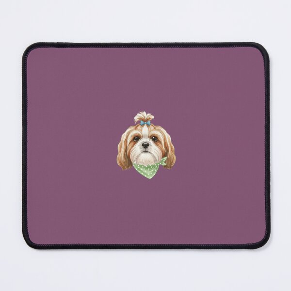 Item preview, Shih Tzu With Bandana – Sweet & Fluffy Dog Illustration designed and sold by kimbo1106.