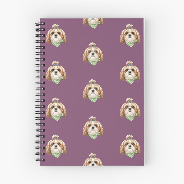 Item preview, Shih Tzu With Bandana – Sweet & Fluffy Dog Illustration designed and sold by kimbo1106.