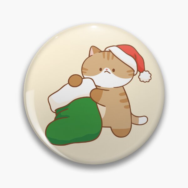 Item preview, Cat with Christmas Stocking designed and sold by salposi.