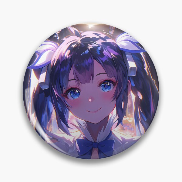 Item preview, DanMachi Hestia Wisteria Moonlight Anime Girl Radiant Blue Fantasy Glow designed and sold by HumbertoValveno.