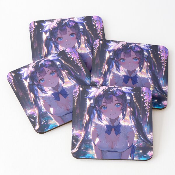 Item preview, DanMachi Hestia Wisteria Moonlight Anime Girl Radiant Blue Fantasy Glow designed and sold by HumbertoValveno.