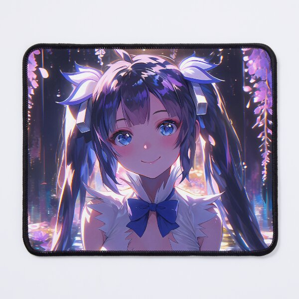 Item preview, DanMachi Hestia Wisteria Moonlight Anime Girl Radiant Blue Fantasy Glow designed and sold by HumbertoValveno.