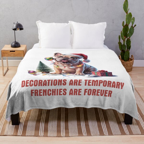 Item preview, Decorations Are Temporary Frenchies Are Forever Funny French Bulldog Christmas Gift designed and sold by Slaw-Creation.
