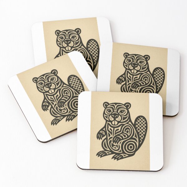 Item preview, Native American Beaver (black stencil) designed and sold by ProcrastCrafts.