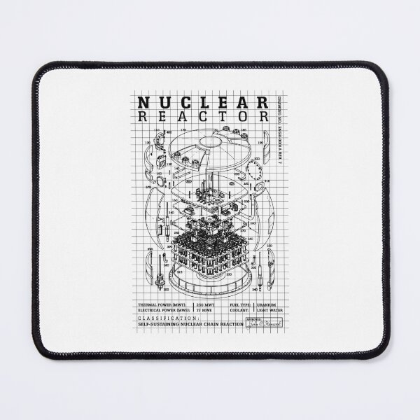 Item preview, Nuclear Reactor Core Fission Power Physics Energy Diagram designed and sold by GrandeDuc.