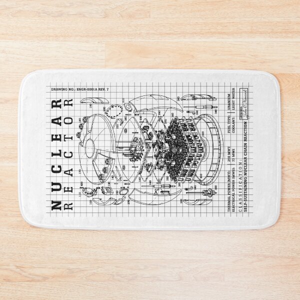 Item preview, Nuclear Reactor Core Fission Power Physics Energy Diagram designed and sold by GrandeDuc.