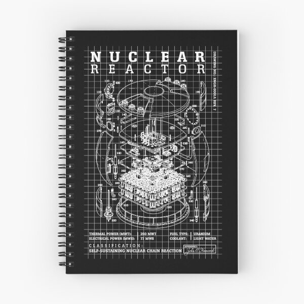 Item preview, Nuclear Reactor Core Fission Power Physics Energy Diagram designed and sold by GrandeDuc.