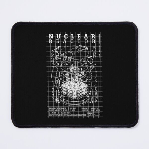 Item preview, Nuclear Reactor Core Fission Power Physics Energy Diagram designed and sold by GrandeDuc.