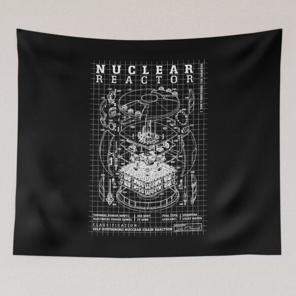 Item preview, Nuclear Reactor Core Fission Power Physics Energy Diagram designed and sold by GrandeDuc.