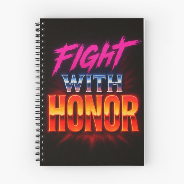 Item preview, Fight With Honor – Bold Motivational Typography Design in Fiery Colors for Martial Arts & Warriors designed and sold by Bright Nest Studio.