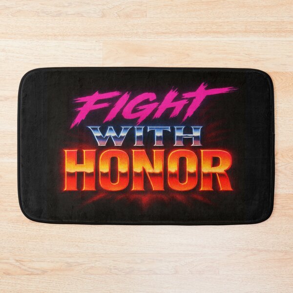 Item preview, Fight With Honor – Bold Motivational Typography Design in Fiery Colors for Martial Arts & Warriors designed and sold by Bright Nest Studio.