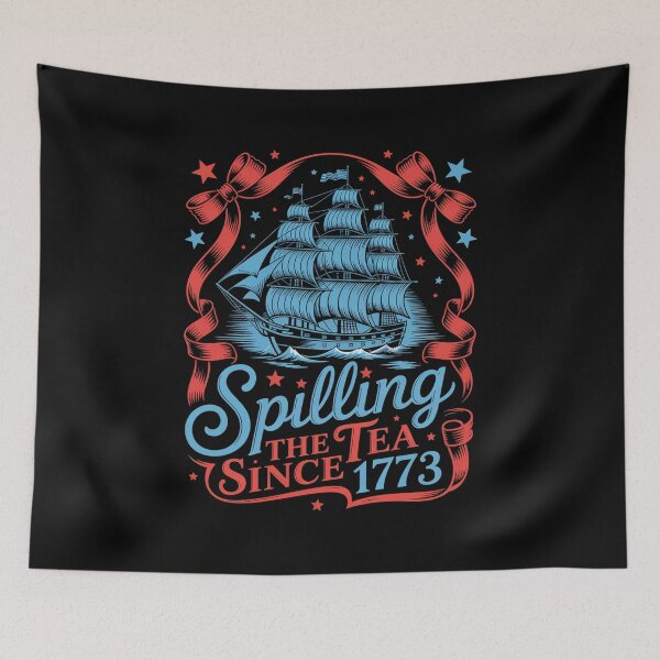 Item preview, Coquette Spilling The Tea Since 1773 4Th Of July designed and sold by DianaStantzo.