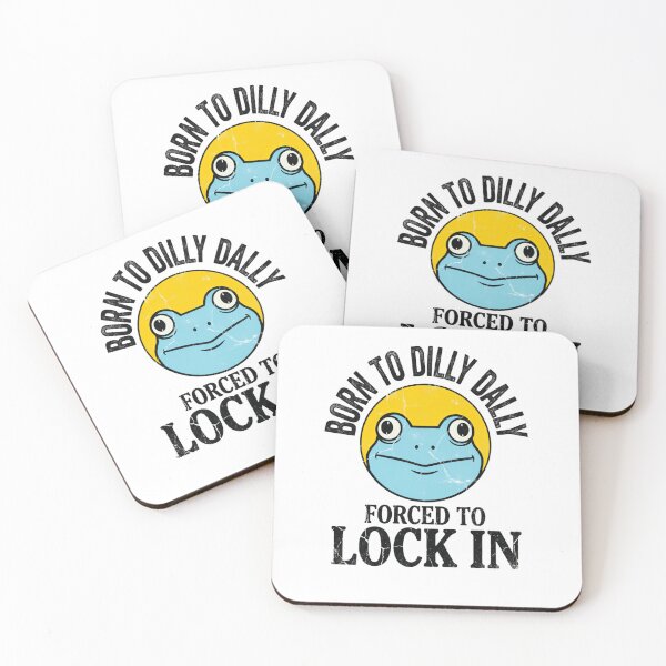 Item preview, Born to Dilly Dally Forced to Lock In Until Snacks Arrive Funny Frog designed and sold by HumansStuck12.