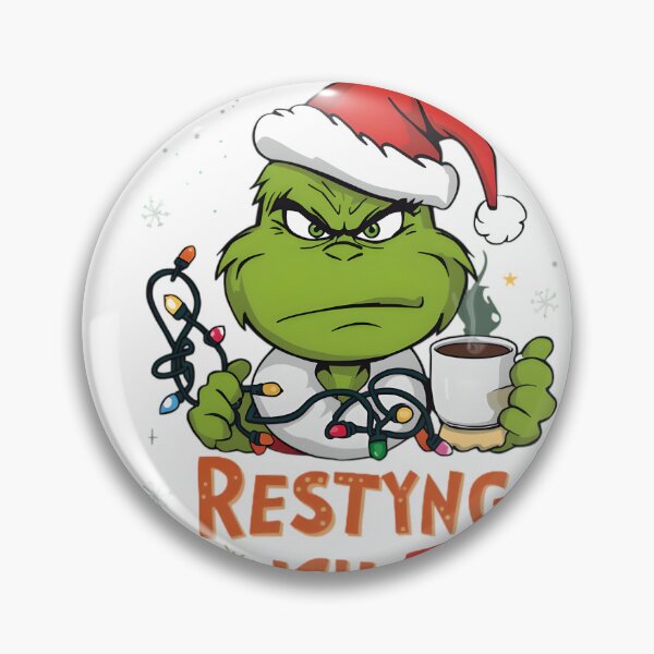 Item preview, Resting Grinch Face | Funny Christmas T-Shirt designed and sold by gavinroyal.