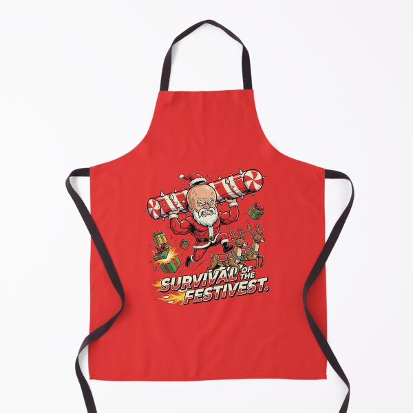 Item preview, Fitness Santa "Survival Of The Festivest" | Gym Workout Christmas Humor designed and sold by AOG-DESIGNS.