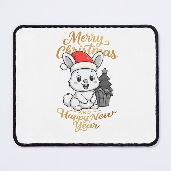 Item preview, gold bunny merry christmas cute animal illustration designed and sold by sabartgunpla.