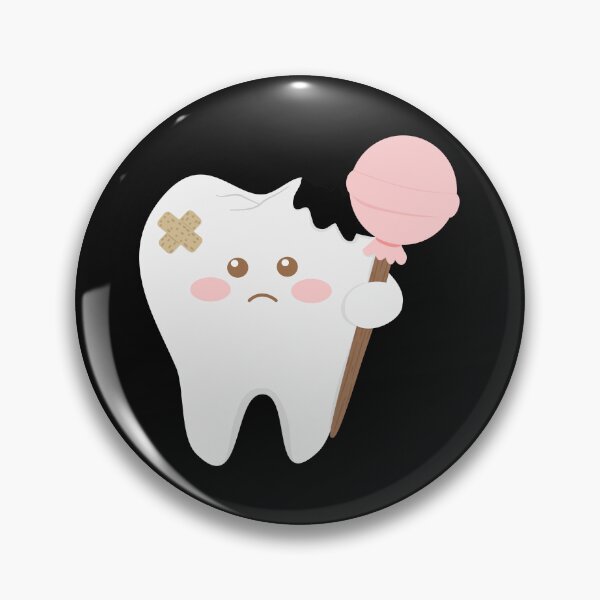 Item preview, Cute decayed tooth cartoon holding lollipop – funny dental designed and sold by Pe.peach.
