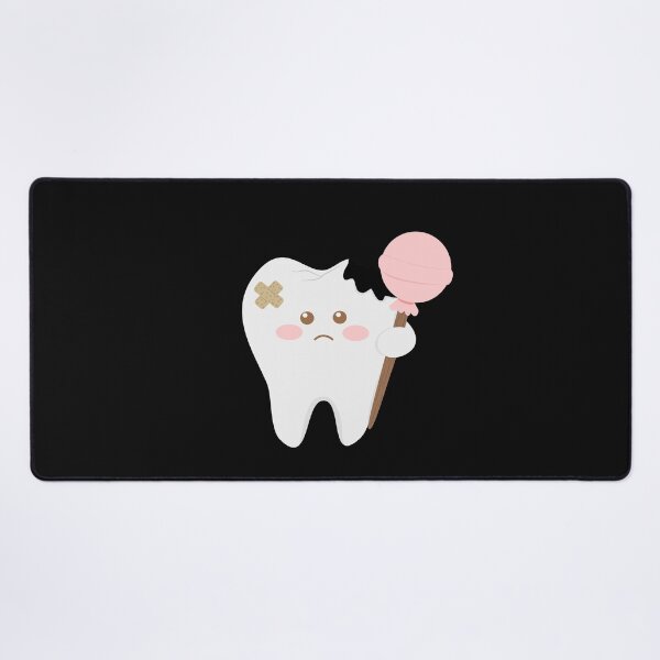 Item preview, Cute decayed tooth cartoon holding lollipop – funny dental designed and sold by Pe.peach.