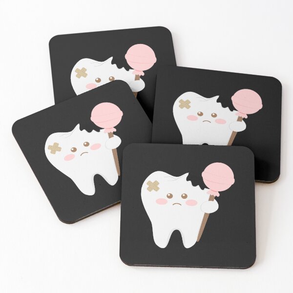 Item preview, Cute decayed tooth cartoon holding lollipop – funny dental designed and sold by Pe.peach.