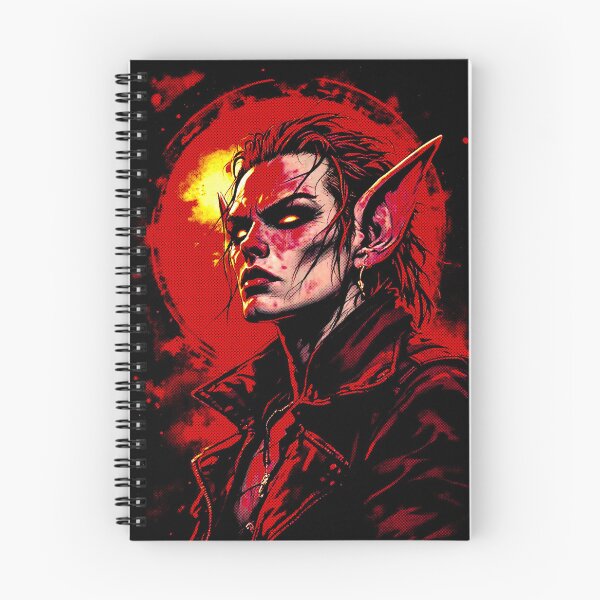 Item preview, Inferno Elf Warrior, designed for black fabrics designed and sold by SteadyRolling.
