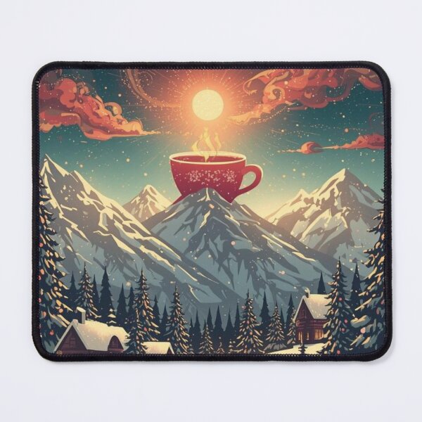 Item preview, Cozy Mountain Cocoa christmas  coffee designed and sold by Design01Vibe.