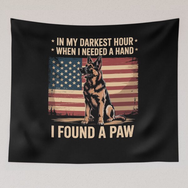 Item preview, Dogs In My Darkest Hour When I Needed A Hand I Found A Paw designed and sold by RayhendersonArt.