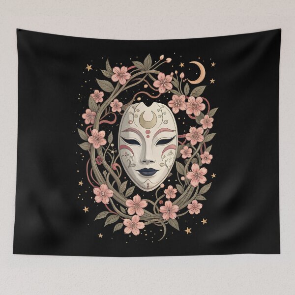Item preview, Celestial Noh Mask designed and sold by SolombraArt.