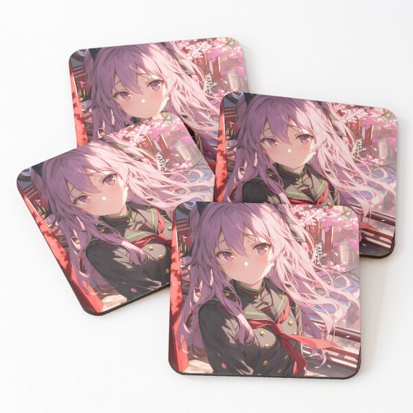Item preview, Hiiragi Shinoa Seraph Of The End Anime Girl Cherry Blossom Japan Spring Radiance designed and sold by HumbertoValveno.