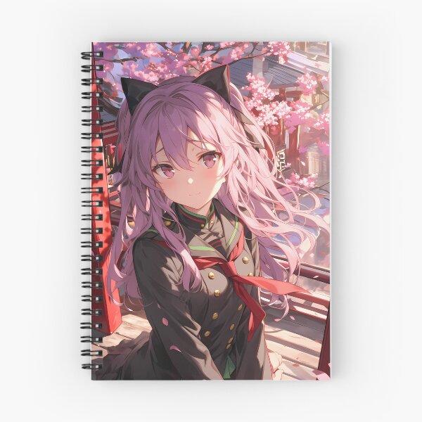 Item preview, Hiiragi Shinoa Seraph Of The End Anime Girl Cherry Blossom Japan Spring Radiance designed and sold by HumbertoValveno.