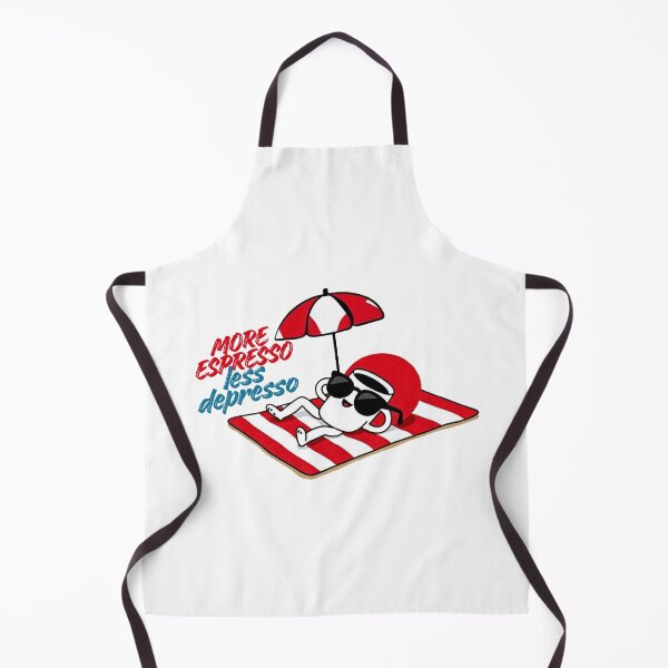 Item preview, More Espresso Less Depresso - Vintage Coffee Mascot Cartoon designed and sold by Coffee&Chaos.