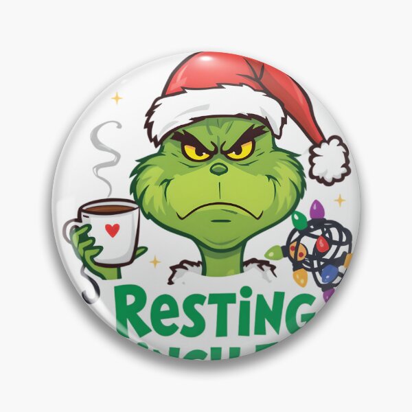 Item preview, Resting Grinch Face | Funny Christmas T-Shirt designed and sold by gavinroyal.