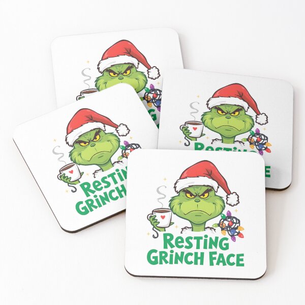 Item preview, Resting Grinch Face | Funny Christmas T-Shirt designed and sold by gavinroyal.