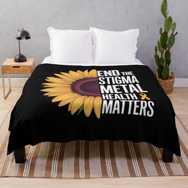 Item preview, End The Stigma Mental Health Sunflower designed and sold by RayhendersonArt.