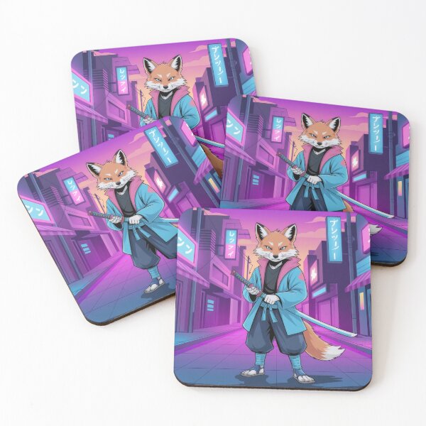 Item preview, Samurai Fox Warrior – Futuristic Ronin Fox Character Art designed and sold by Visualynx.