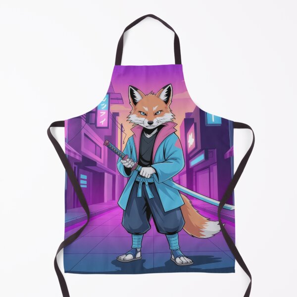 Item preview, Samurai Fox Warrior – Futuristic Ronin Fox Character Art designed and sold by Visualynx.