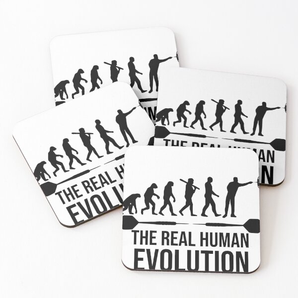 Item preview, The REAL Human Evolution – Funny Dart Player Evolution Illustration designed and sold by TheØche.